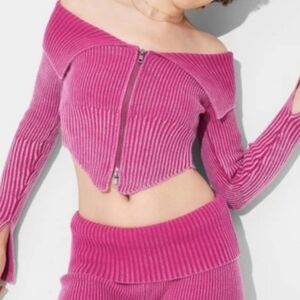 Wild Fable Pink‎ Off-Shoulder Women's Sweater